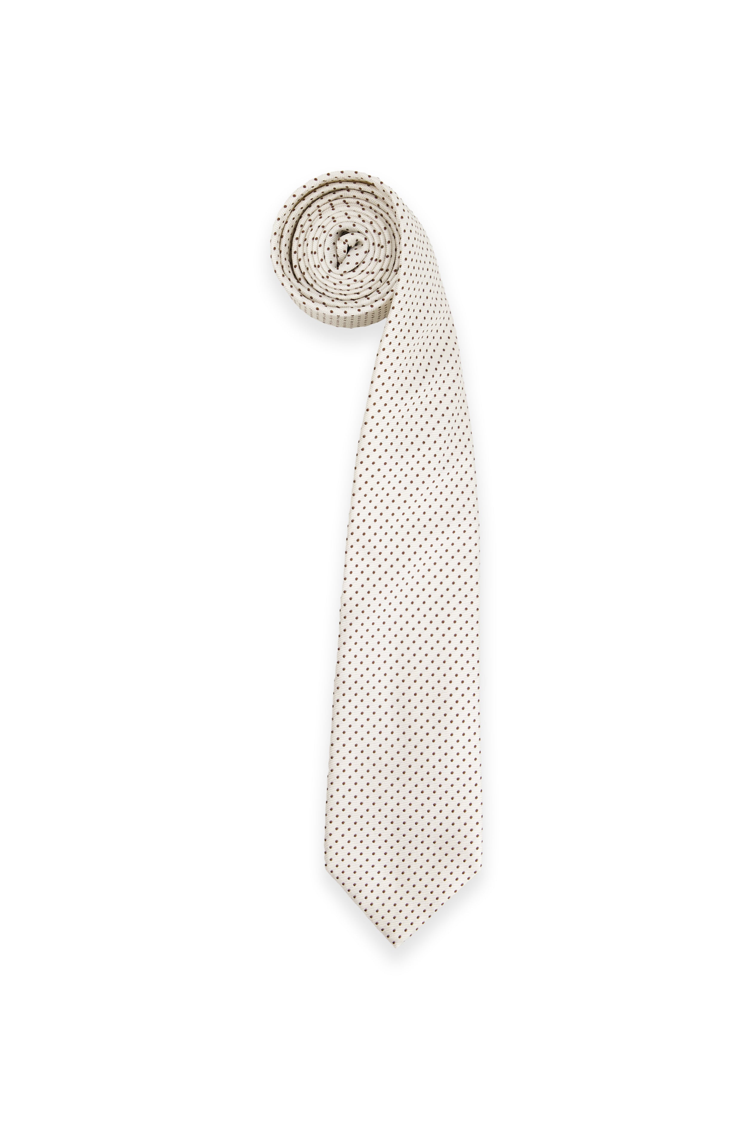 IVORY MICRO-DOT TIE