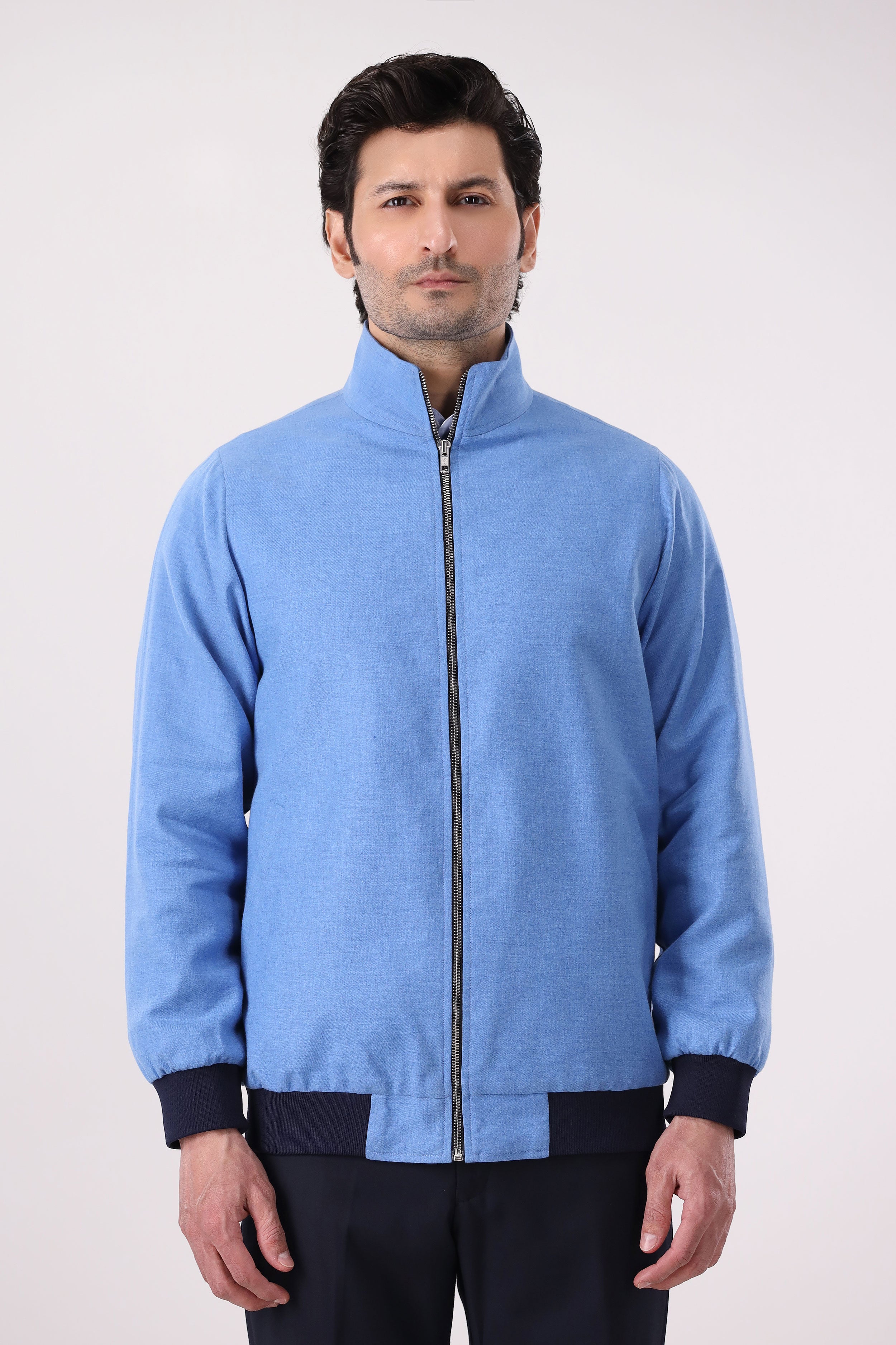 SKY BLUE BOMBER JACKET