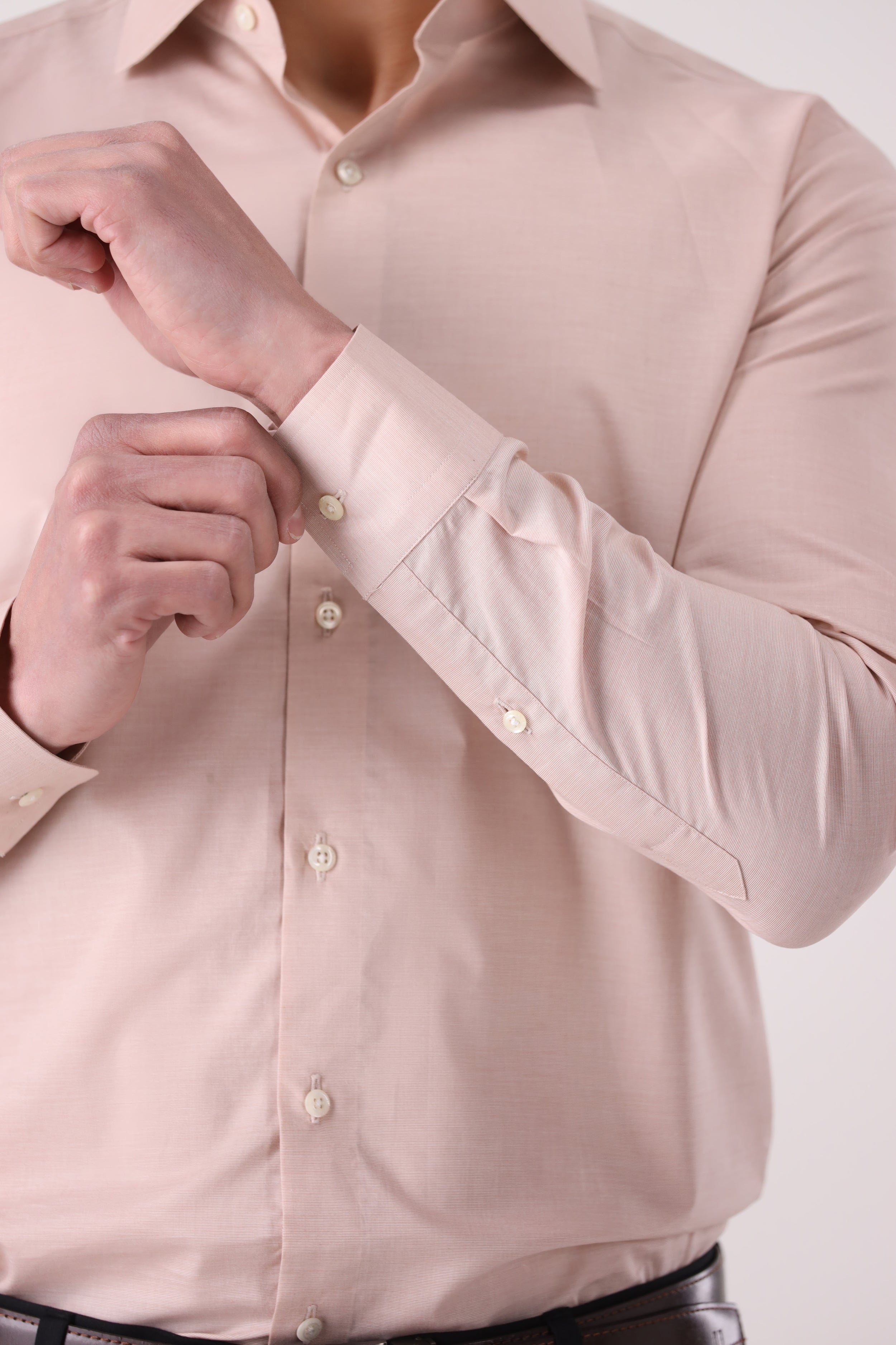 DUSTY ROSE DRESS SHIRT