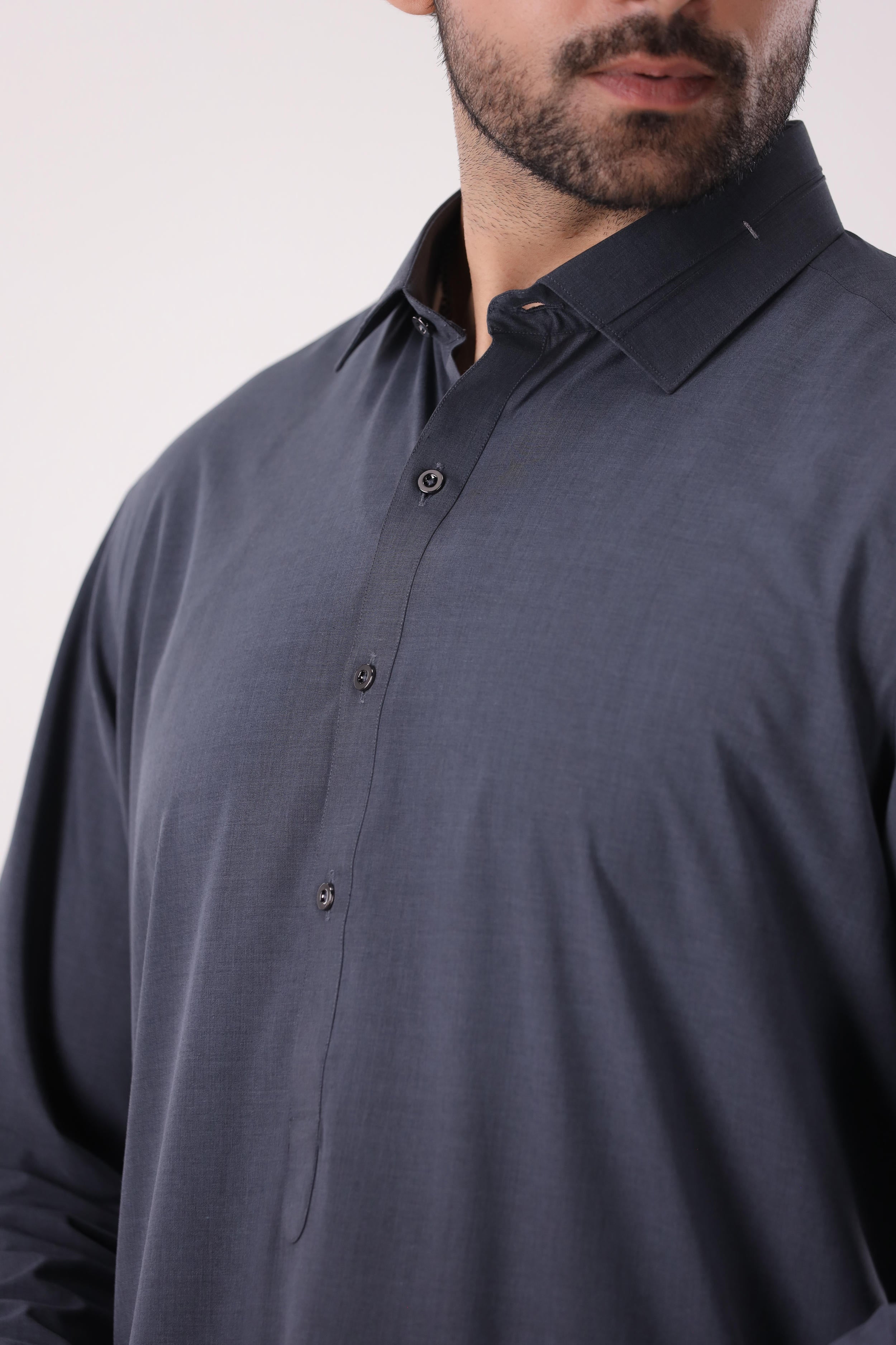 CHARCOAL SLATE SHALWAR KAMEEZ