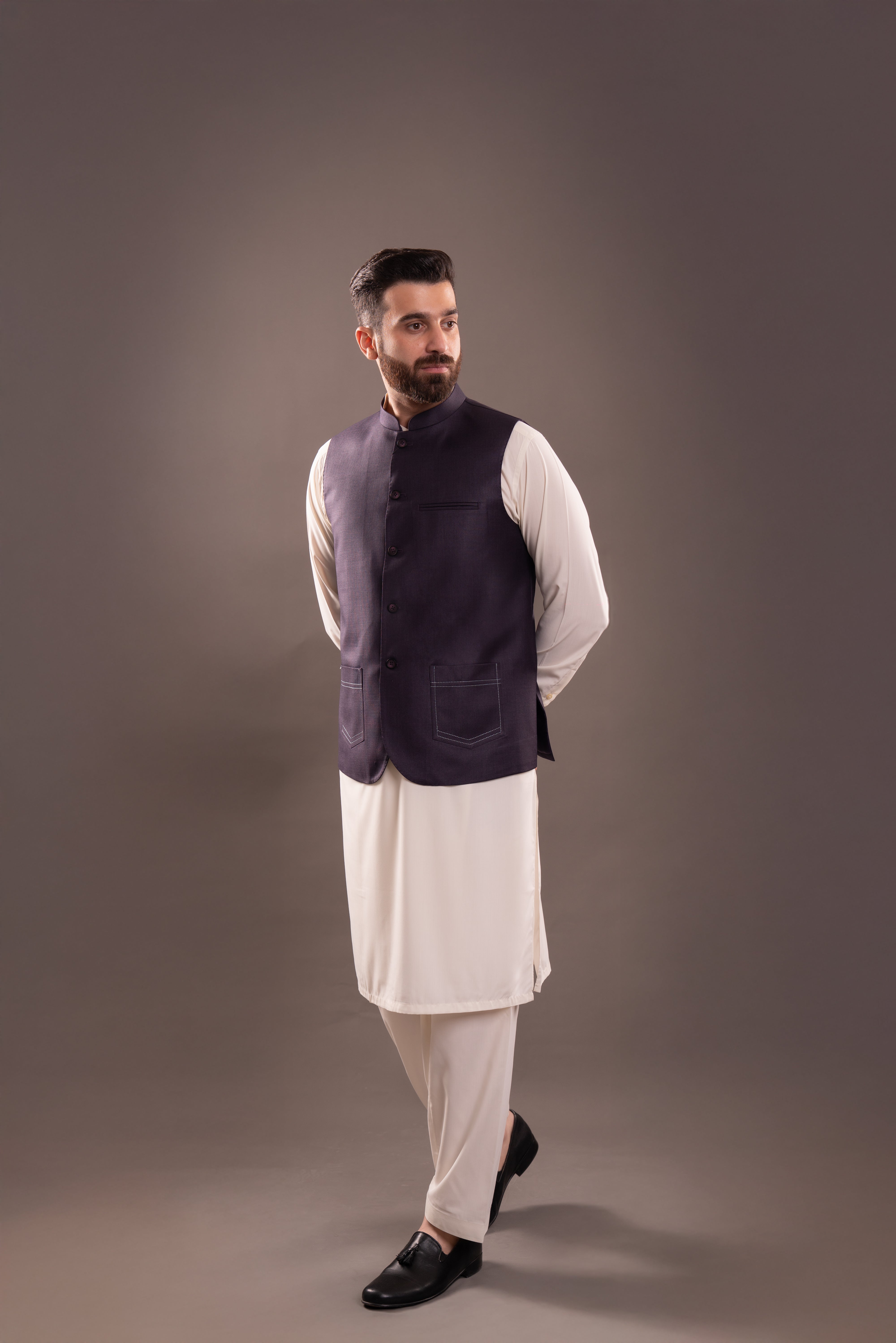 DARK VIOLAT WAISTCOAT