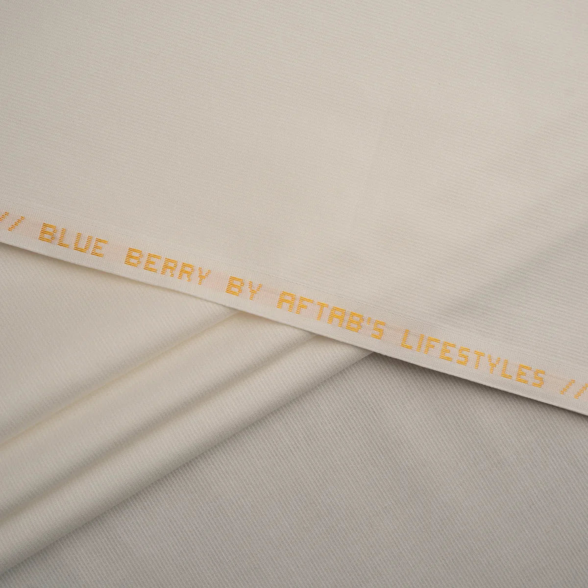 IVORY DOBBY COTTON FABRIC(4.5MTR)