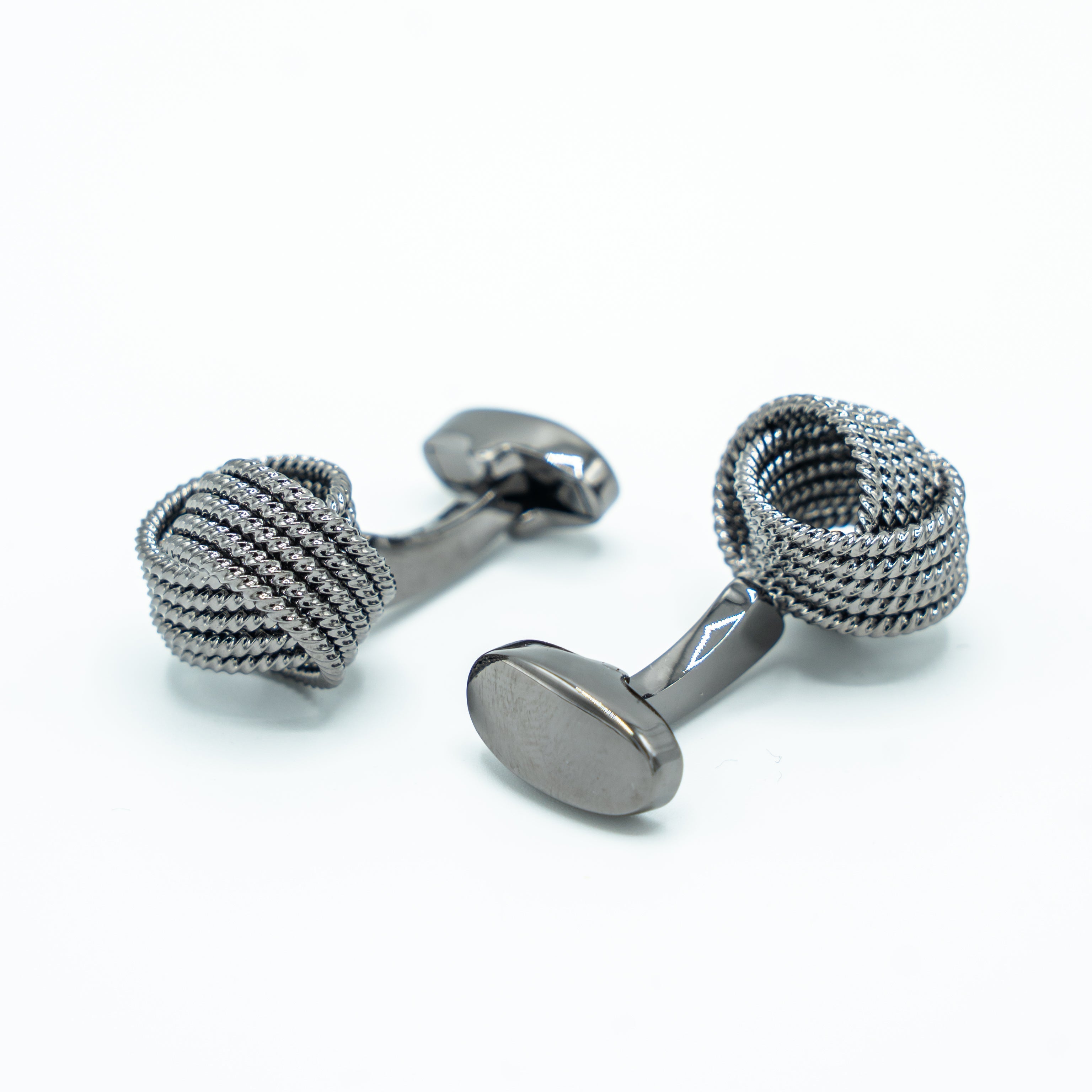 CHARCOAL INTERLACE CUFFLINKS