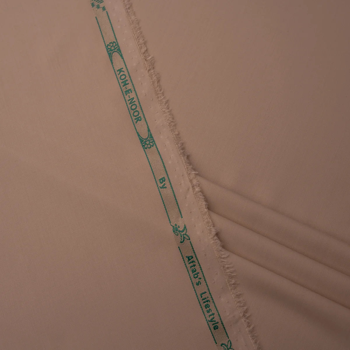 PASTEL BROWN WASH & WEAR FABRIC(4.5MTR)