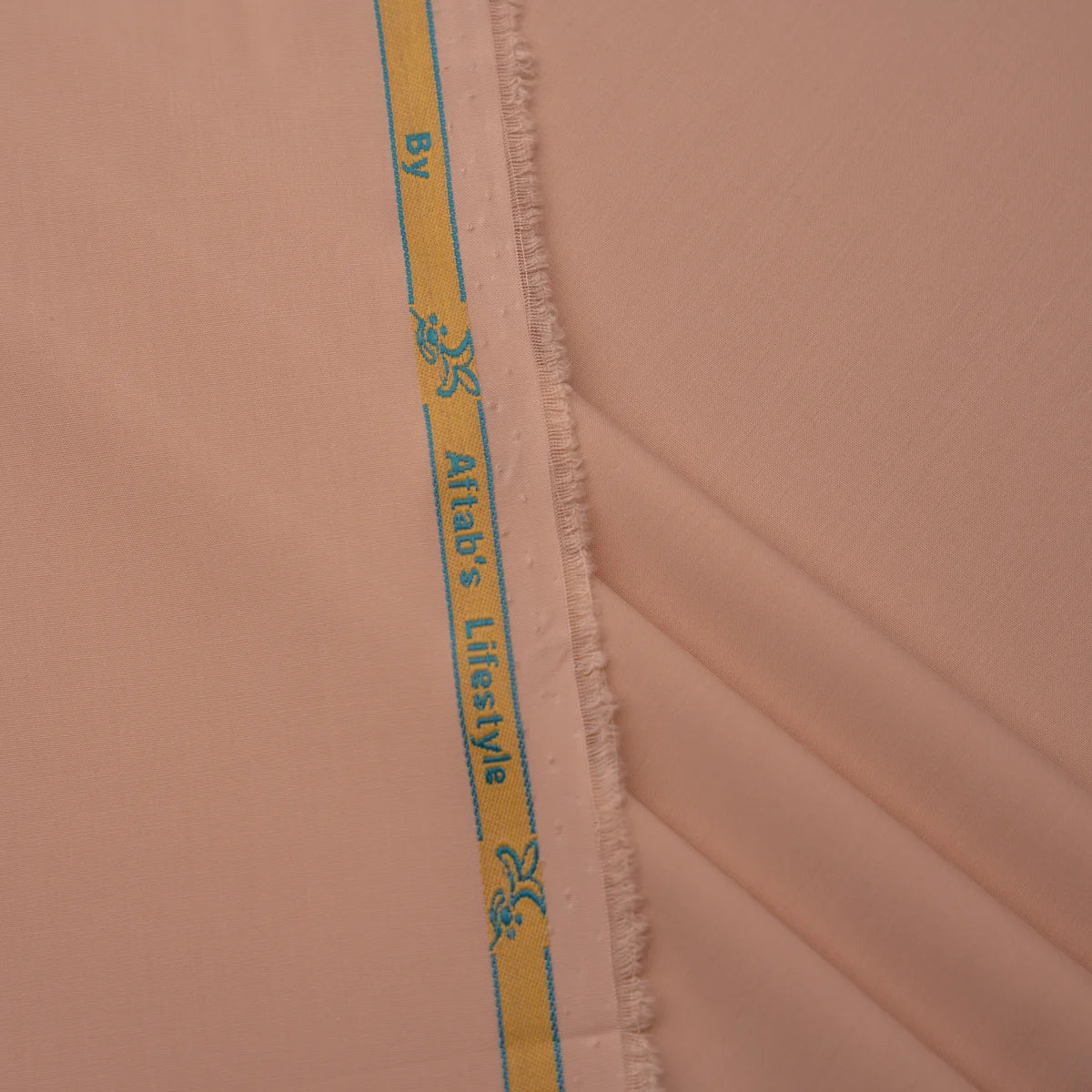 ORIENTAL PEACH WASH & WEAR FABRIC(4.5MTR)