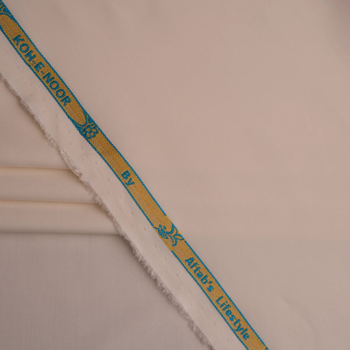 PALE OYSTER WASH & WEAR FABRIC(4.5MTR)
