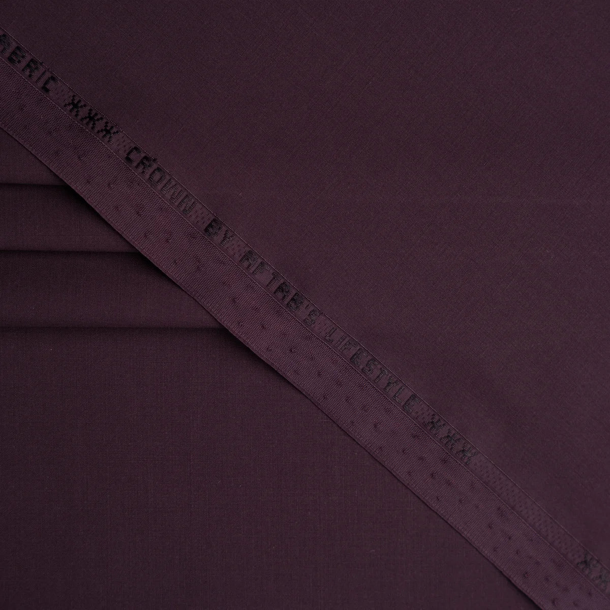 PLUM WASH & WEAR FABRIC(4.5MTR)