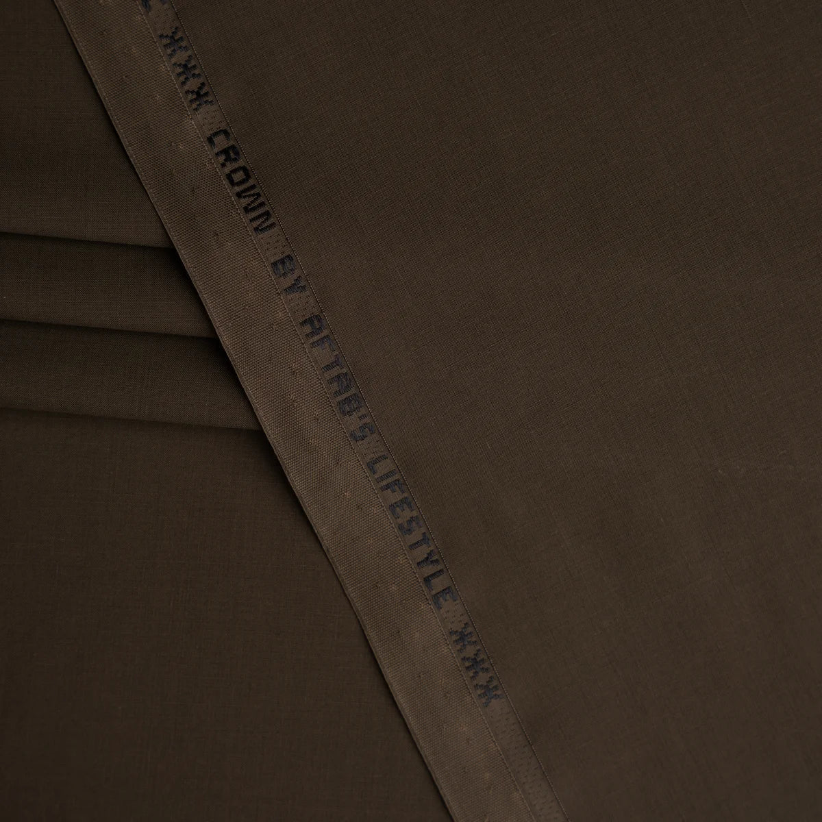 CONGO BROWN WASH & WEAR FABRIC(4.5MTR)